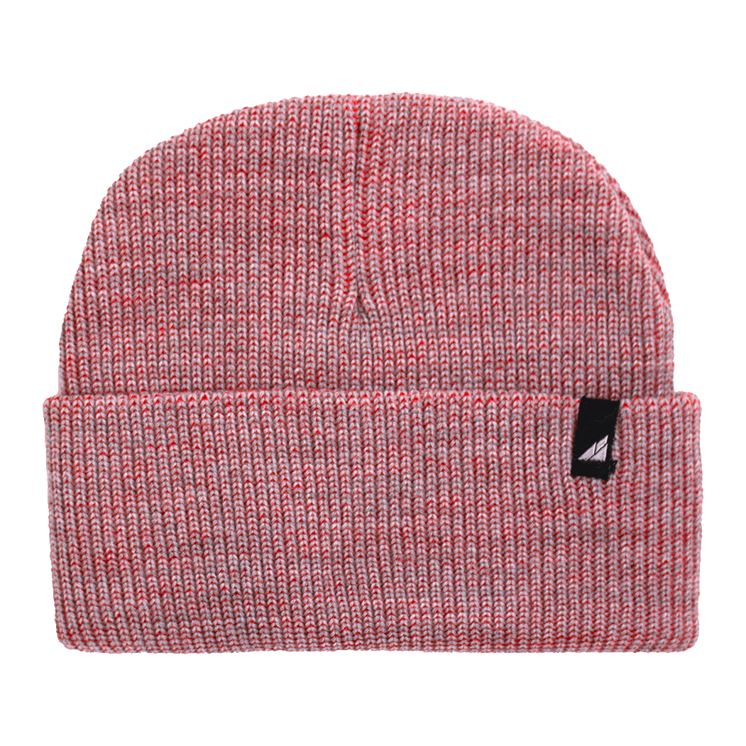 Toddler Acrylic Cuff Hat – Soft Knit Beanie in red, cozy knit design for warmth and comfort.