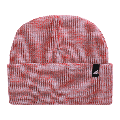 Toddler Acrylic Cuff Hat – Soft Knit Beanie in red, cozy knit design for warmth and comfort.