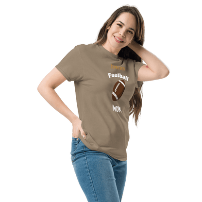 Personalized football supporter tee for proud moms, featuring a stylish design and comfortable fit.