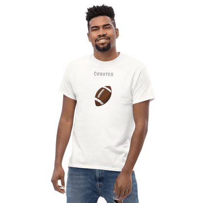 Personalized football supporter tee for fans, featuring 'Coyotes' and a football graphic.