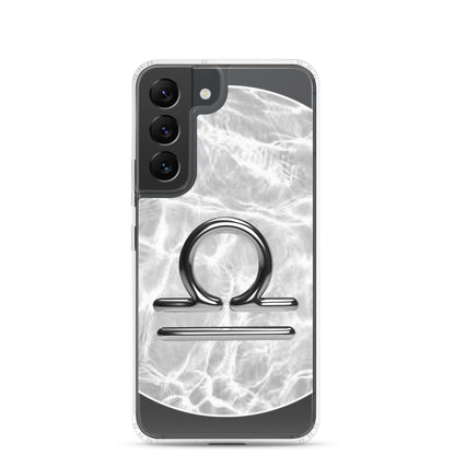 Libra Zodiac Samsung Phone Case with Ripple Marble finish for optimal protection and style.