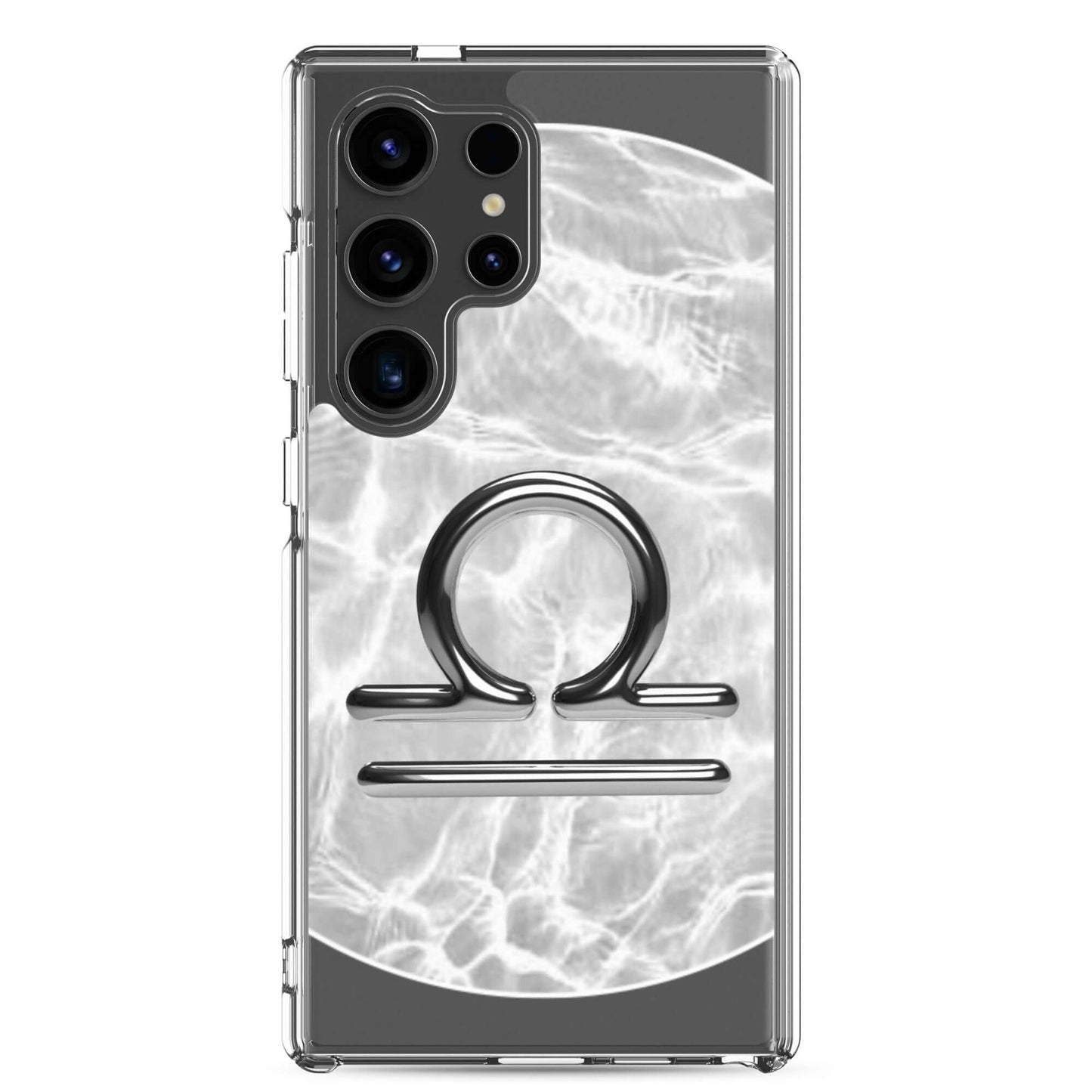Zodiac Libra Samsung Phone Case with Ripple Marble design, showcasing elegance and balanced charm.
