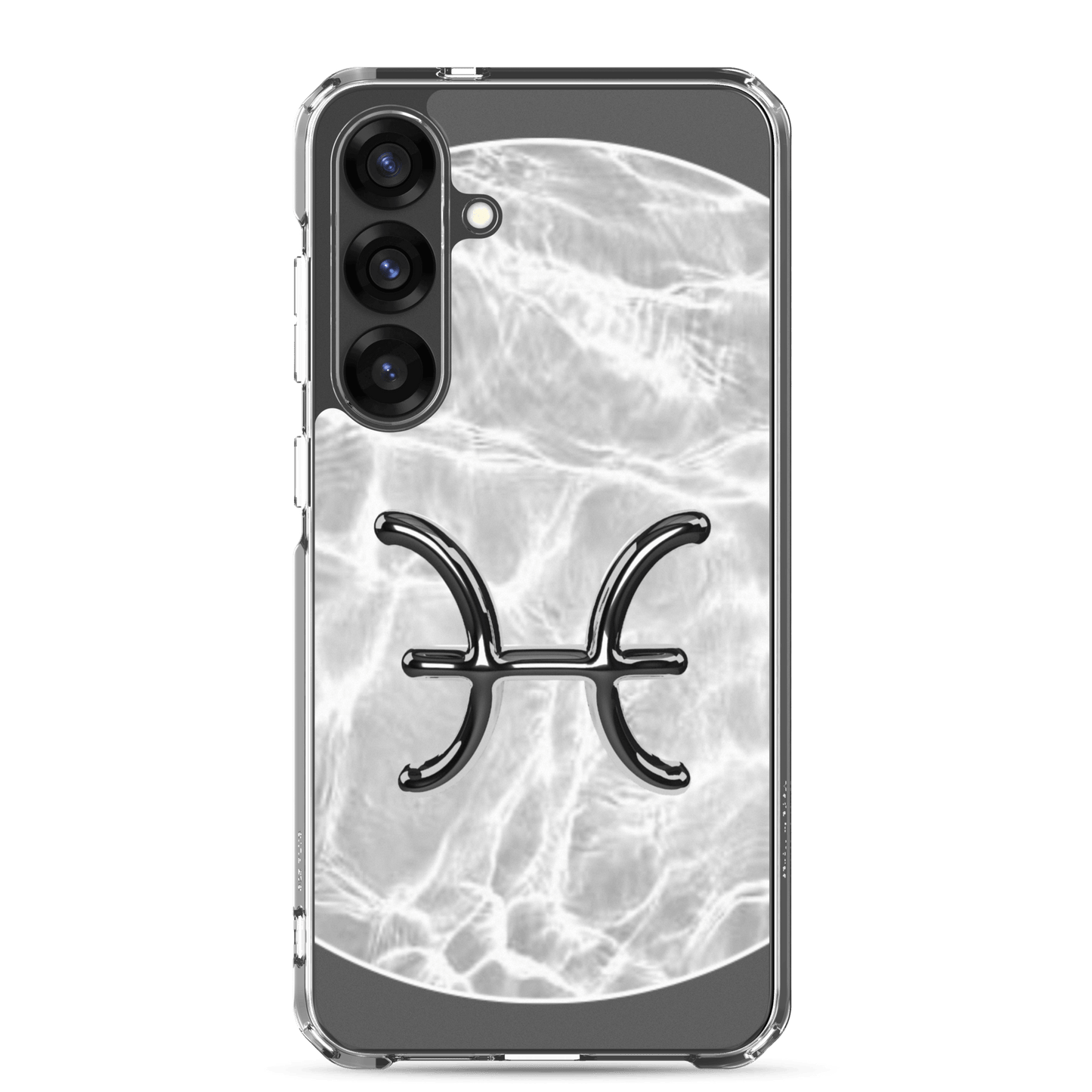 Zodiac Pisces Samsung Phone Case in Ripple Marble design, showcasing ethereal beauty and durable protection.
