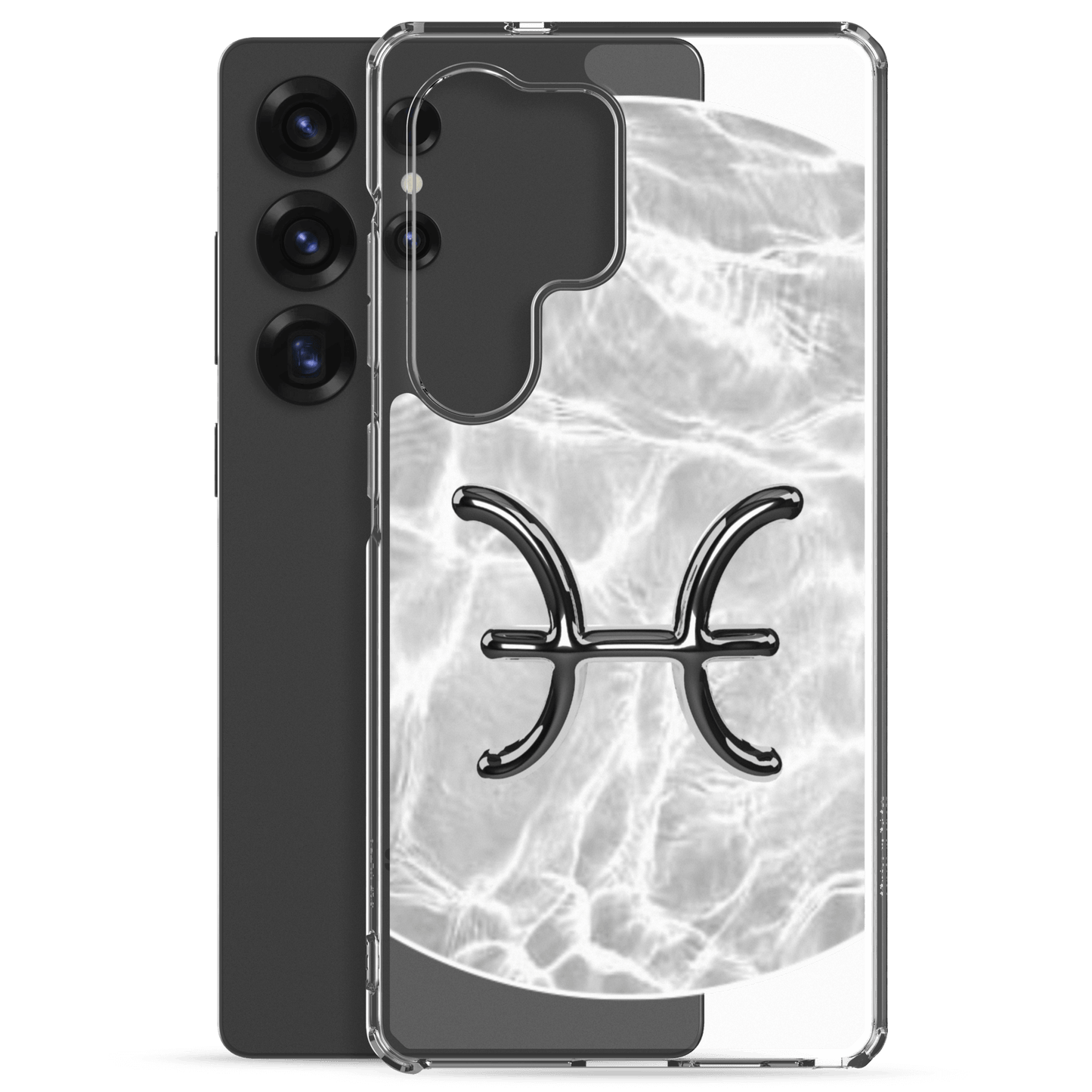 Zodiac Pisces Samsung Phone Case with Ripple Marble design, offering stylish protection and showcasing emotional beauty.