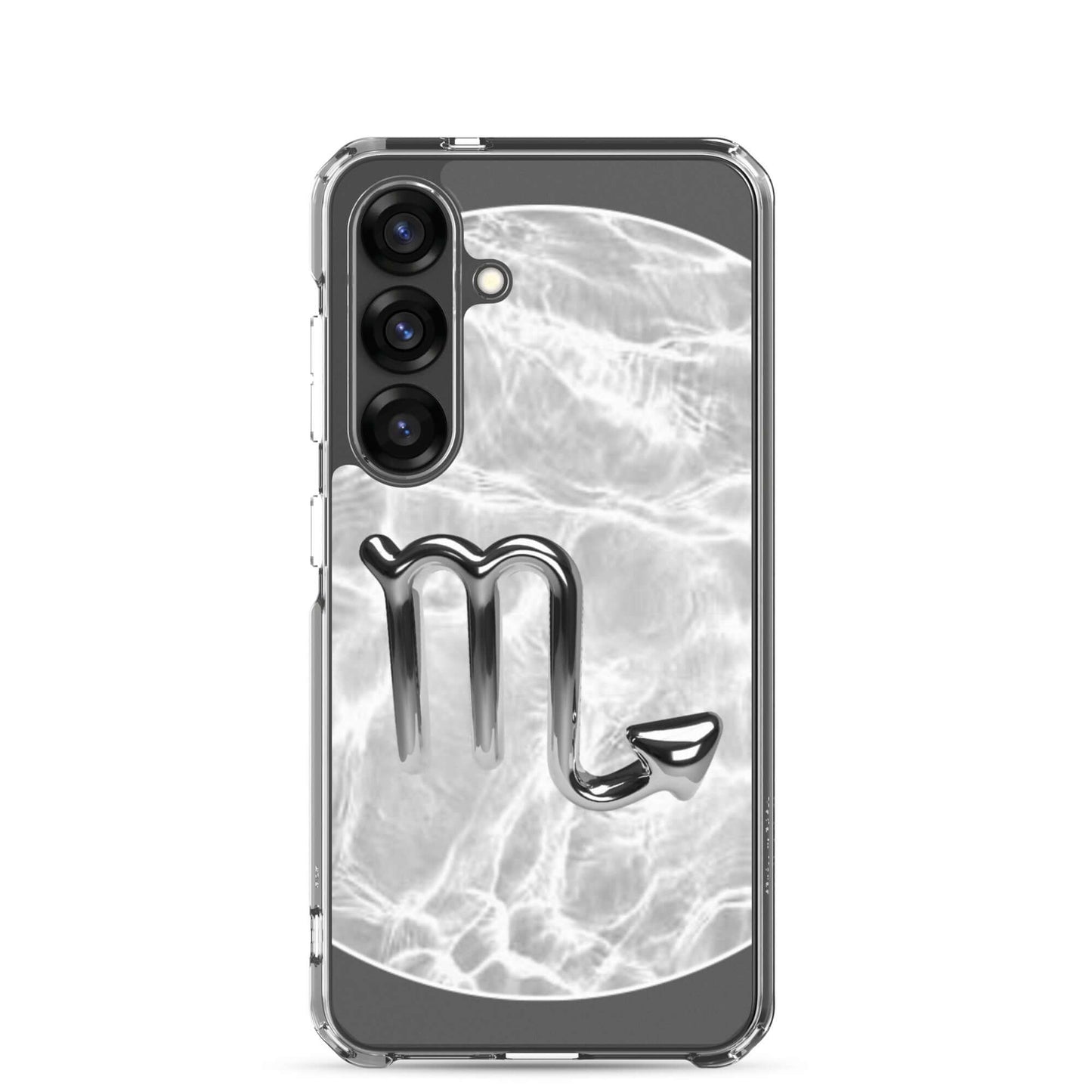 Zodiac Scorpio Samsung Phone Case with Ripple Marble design, showcasing sleek protection and emotional depth.