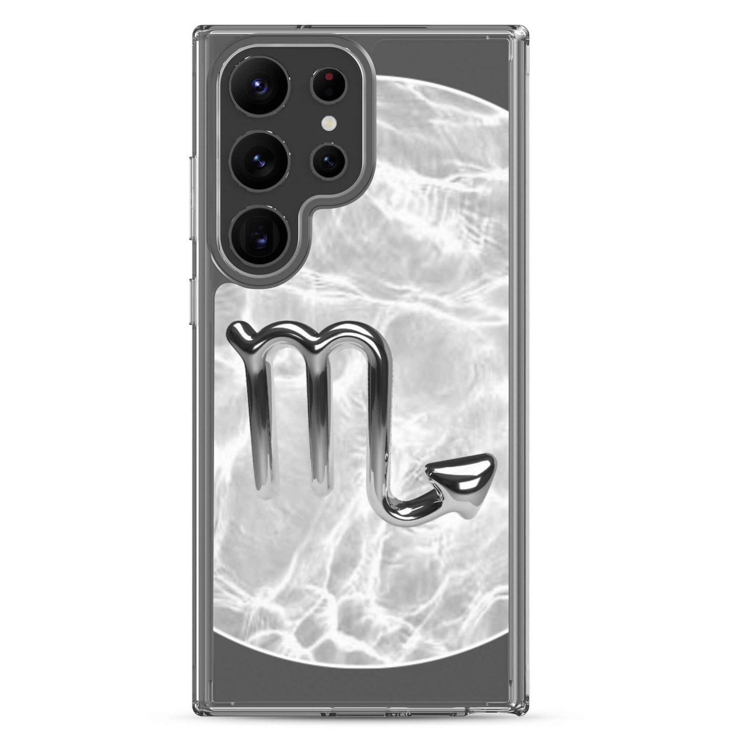 Zodiac Scorpio Samsung Phone Case in Ripple Marble finish with scorpion emblem for stylish protection.