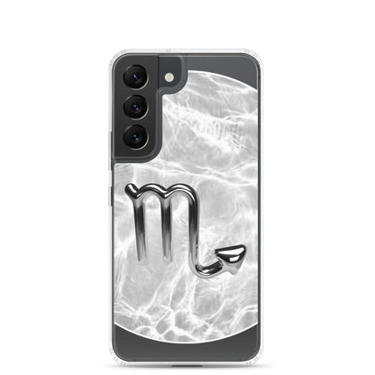 Zodiac Scorpio Samsung Phone Case in Ripple Marble design with sleek protection and stylish scorpion symbol.