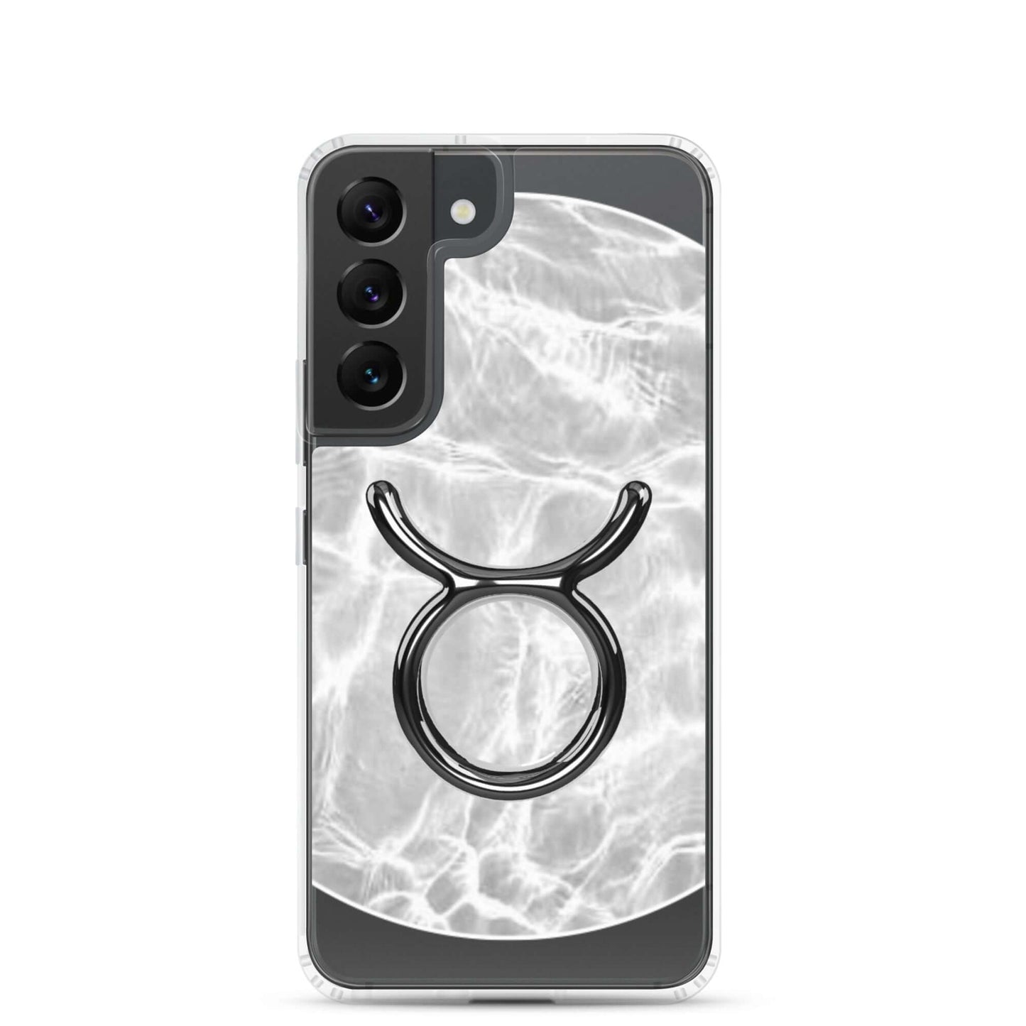 Zodiac Taurus Samsung Phone Case with ripple finish, featuring a stylish Taurus symbol on a sleek design.
