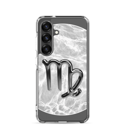 Zodiac Virgo Samsung Phone Case with Ripple Marble design, blending elegance and protection for your device.