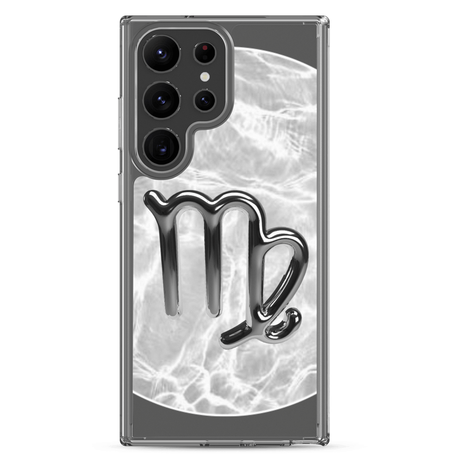 Zodiac Virgo Samsung Phone Case featuring Ripple Marble design with a sleek, modern finish for stylish protection.